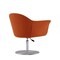 Manhattan Comfort Voyager Swivel Adjustable Accent Chair in Orange and Brushed Metal, PK2 2-AC051-OR - alternate 7